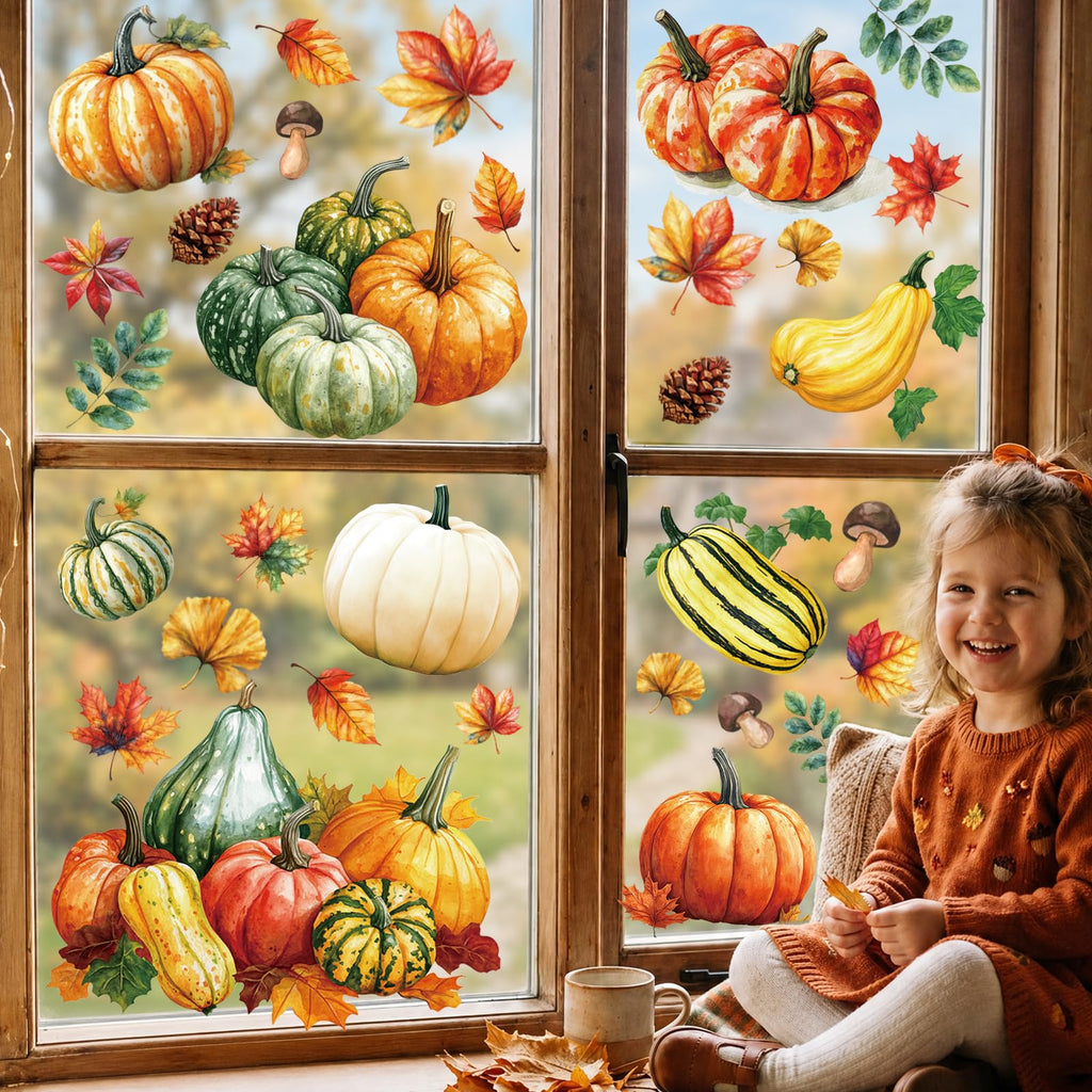 Christmas Window Clings for Glass Windows, Stickers for Window Decorations