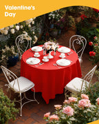 Niuara American Flag Plastic Table Cloth Disposable, 4 Pack, 54 x 108 in