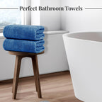 Tens Towels 4 Piece Extra Large Bath Towels 30 x 60 Inches, Dark Grey