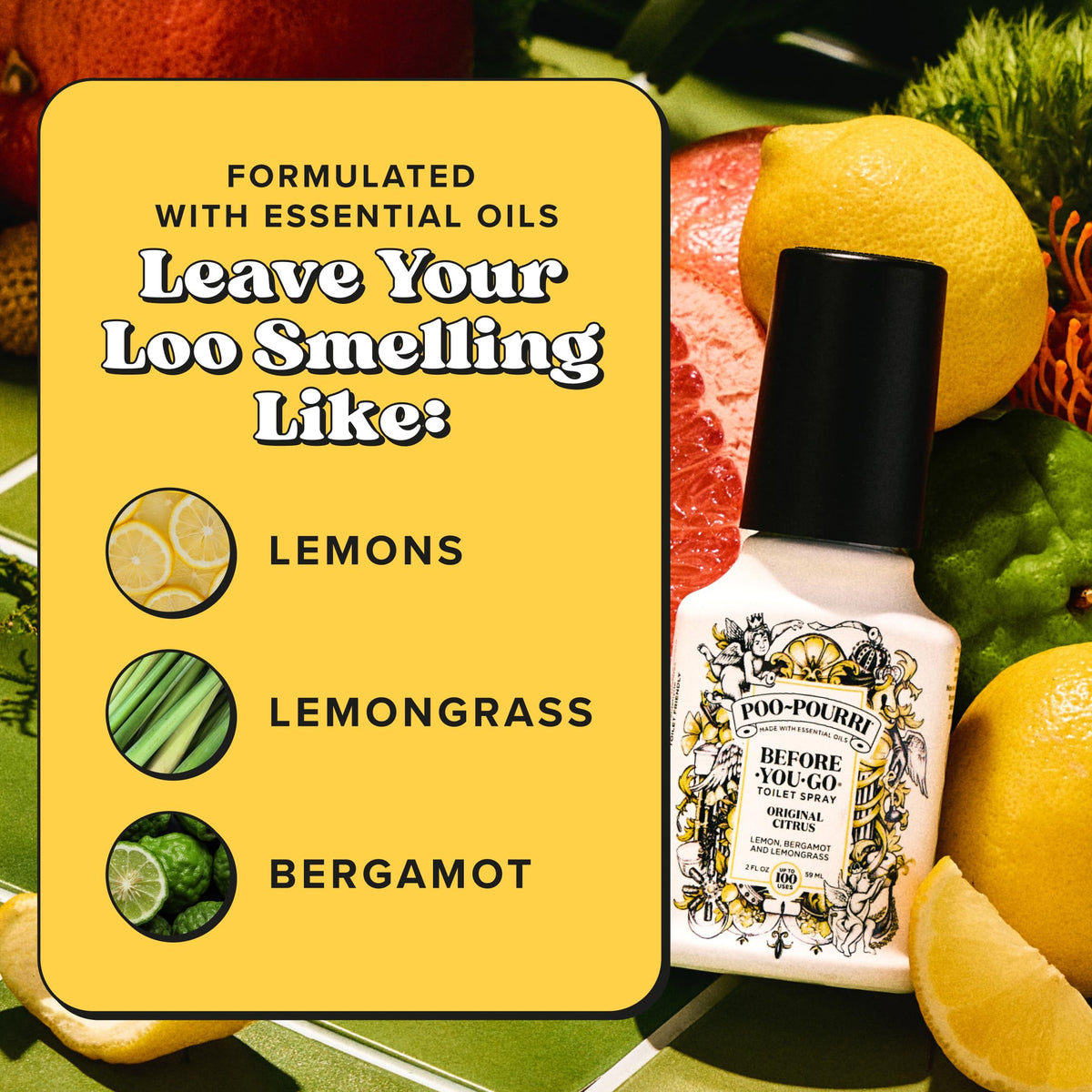 Poo-Pourri Before-You-Go Toilet Spray, Original Citrus, 2 Fl Oz