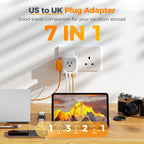 TESSAN European Travel Plug Adapter 2 Pack, Type C Plug
