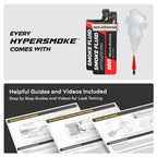 AutoLine Pro HyperSmoke™ Automotive Smoke Machine EVAP Vacuum Leak Tester | Pro Vers. w/Gauge | Adjustable Pressure - OEM Approved Smoke Fluid - Built-in Air Motor - Cone and EVAP Gas Cap Adapter