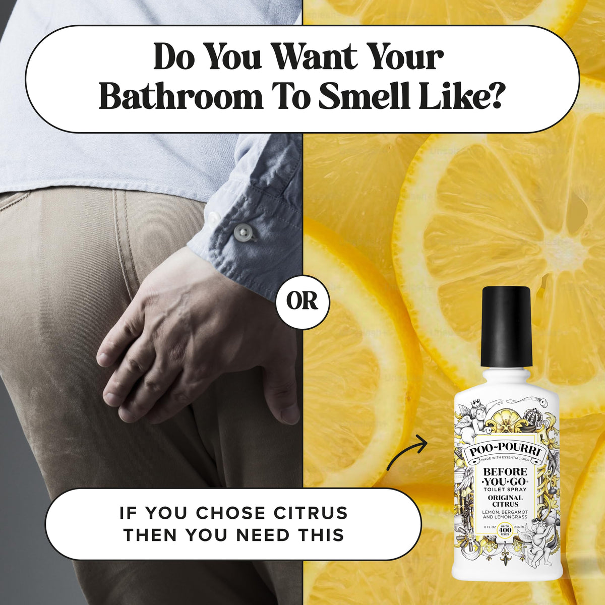 Poo-Pourri Before-You-Go Toilet Spray, Original Citrus, 2 Fl Oz