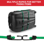 WORKPRO 24" Bungee Cords with Hooks, 4 Pack Heavy Duty Outdoor Bungee Strap