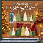 Holiday Window Clings for Home Decorations (Romantic)