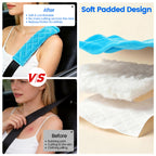 Amooca 2 Pack Seat Belt Covers Soft Shoulder Pad for Cars & Backpack
