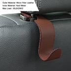 4-Pack Car Headrest Hooks Holds 55lbs Seat Storage Organizer for Bags