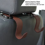 4-Pack Car Headrest Hooks Holds 55lbs Seat Storage Organizer for Bags