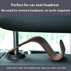 4-Pack Car Headrest Hooks Holds 55lbs Seat Storage Organizer for Bags