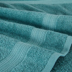 Amazon Basics Fade-Resistant 100% Cotton Bath Towel, 30"x54", Teal Green, 2-Pack