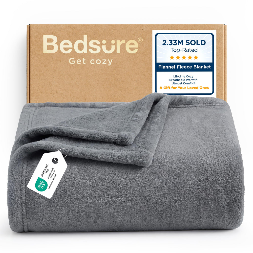 Bedsure GentleSoft Fleece Blanket Twin Size Camel - 300GSM Lightweight Plush Fuzzy Cozy Soft Warm Blanket for Bed, Sofa, Couch, Travel, Camping, 60x80 inches