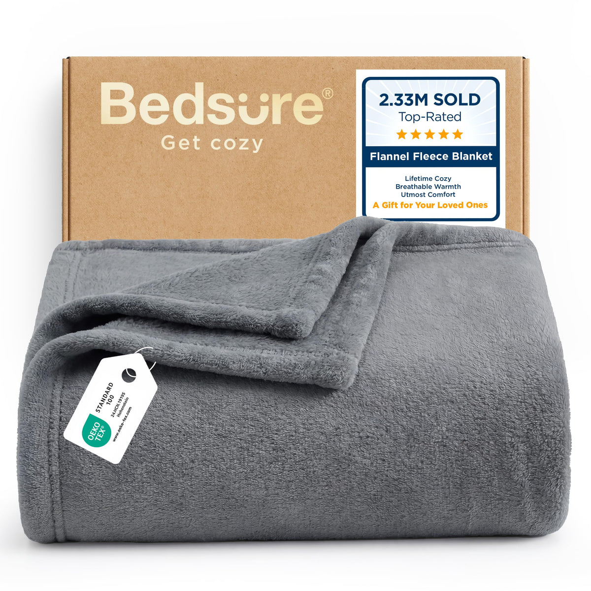 Bedsure GentleSoft Fleece Blanket Twin Size Camel - 300GSM Lightweight Plush Fuzzy Cozy Soft Warm Blanket for Bed, Sofa, Couch, Travel, Camping, 60x80 inches