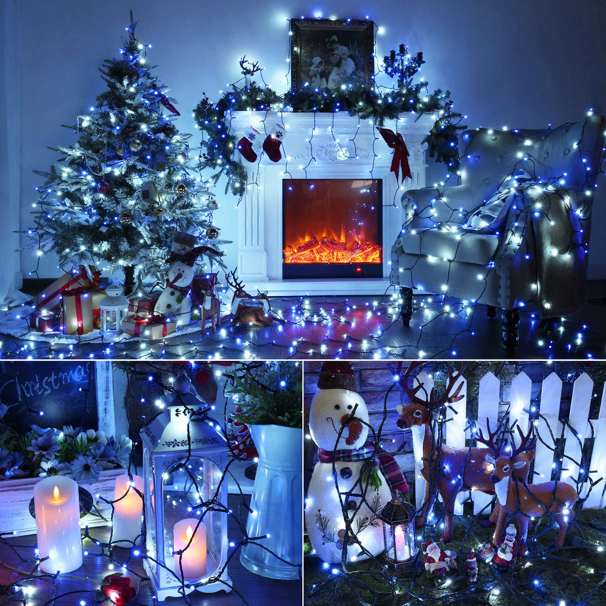 Brizled LED Halloween Lights Indoor Outdoor Orange & Purple String Light