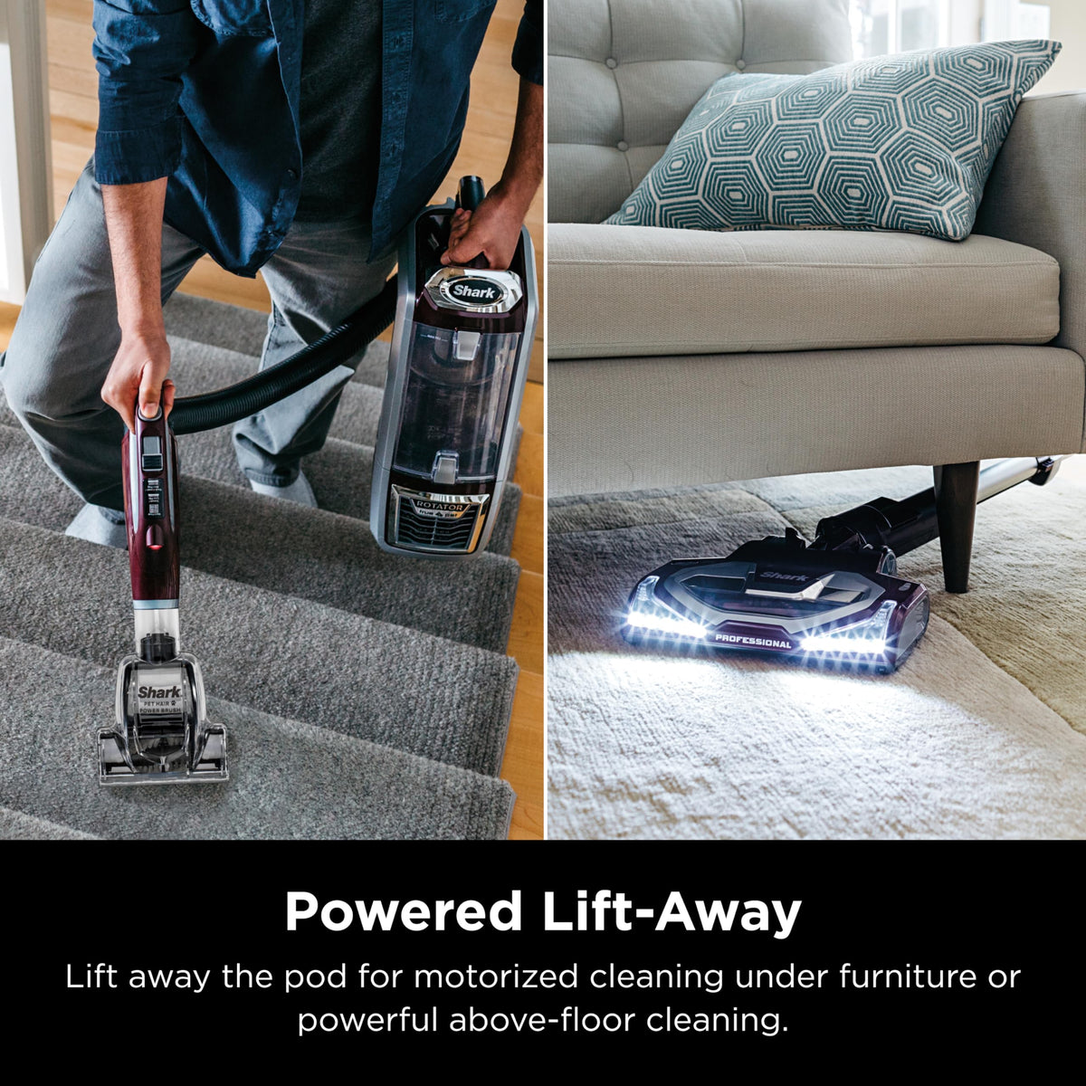 Shark Navigator Lift-Away Vacuum, HEPA, Carpet and Pet Hair, Blue, NV360