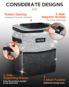 HOTOR Car Trash Can, Leakproof Car Organizer, 2-Gallon, Brown