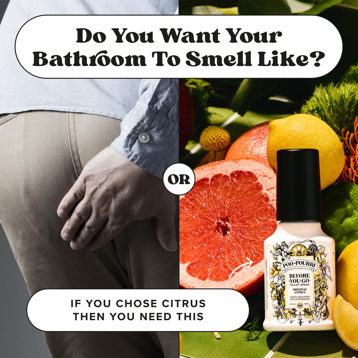 Poo-Pourri Before-You-Go Toilet Spray, Original Citrus, 2 Fl Oz
