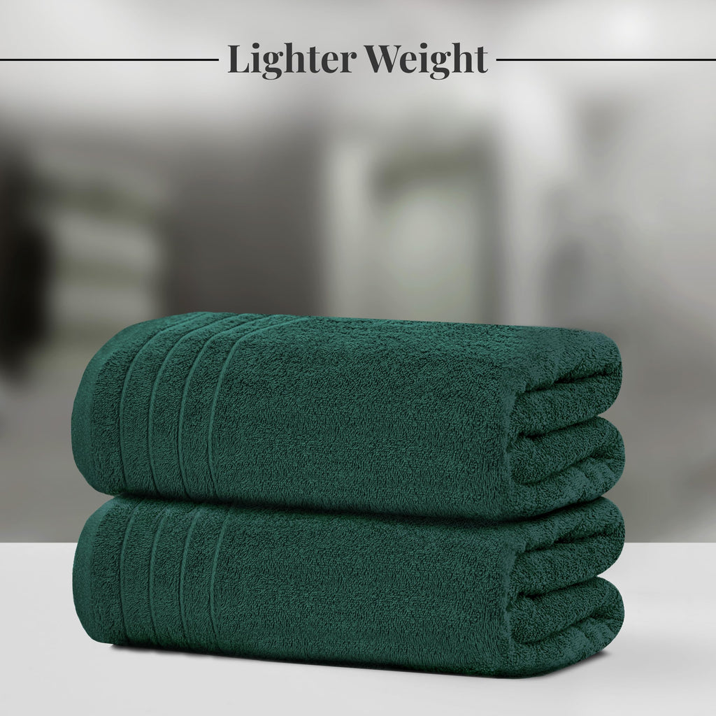 Tens Towels 4 Piece Extra Large Bath Towels 30 x 60 Inches, Dark Grey