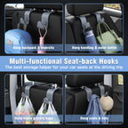 4-Pack Car Headrest Hooks Holds 55lbs Seat Storage Organizer for Bags
