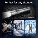 TrixHub Rechargeable Flashlights 3 Pack Super Bright High Lumens Flashlight