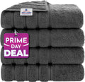American Soft Linen 100% Cotton Luxury Turkish Towels, 4 PC Bath Towel Set