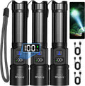 TrixHub Rechargeable Flashlights 3 Pack Super Bright High Lumens Flashlight