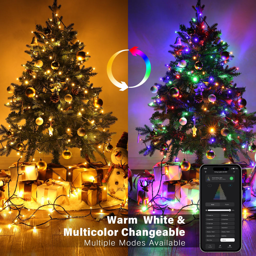 Brizled LED Halloween Lights Indoor Outdoor Orange & Purple String Light