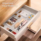 A-LuGei 【Military Grade】 Drawer Organizer for Vanity Bathroom Makeup Desk