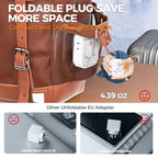 TESSAN European Travel Plug Adapter 2 Pack, Type C Plug