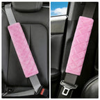 Amooca 2 Pack Seat Belt Covers Soft Shoulder Pad for Cars & Backpack