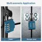 Puroma 2 Pack Combination Lock Locker 4 Digits Combo Padlock Gym Black