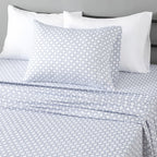 Amazon Basics Lightweight Super Soft Breathable Wrinkle-Resistant Microfiber 4-Piece Bed Sheet Set with 14-Inch Deep Pockets, Queen, Bright White, Solid