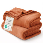 Bedsure GentleSoft Fleece Blanket Twin Size Camel - 300GSM Lightweight Plush Fuzzy Cozy Soft Warm Blanket for Bed, Sofa, Couch, Travel, Camping, 60x80 inches