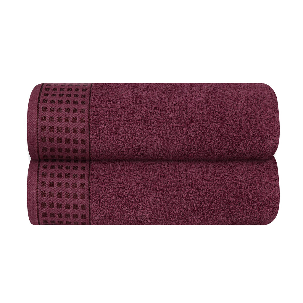 GLAMBURG Ultra Soft 4 Pack Oversized Bath Towel Set 27x54 inches, 100% Cotton Bath Towels, Highly Absorbant Compact Quickdry & Lightweight Towel, Ideal for Gym Travel Camp Pool - Charcoal Grey