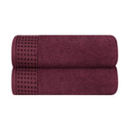 GLAMBURG Ultra Soft 4 Pack Oversized Bath Towel Set 27x54 inches, 100% Cotton Bath Towels, Highly Absorbant Compact Quickdry & Lightweight Towel, Ideal for Gym Travel Camp Pool - Charcoal Grey