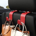 4-Pack Car Headrest Hooks Holds 55lbs Seat Storage Organizer for Bags