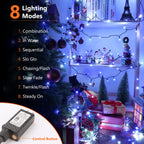 Brizled LED Halloween Lights Indoor Outdoor Orange & Purple String Light