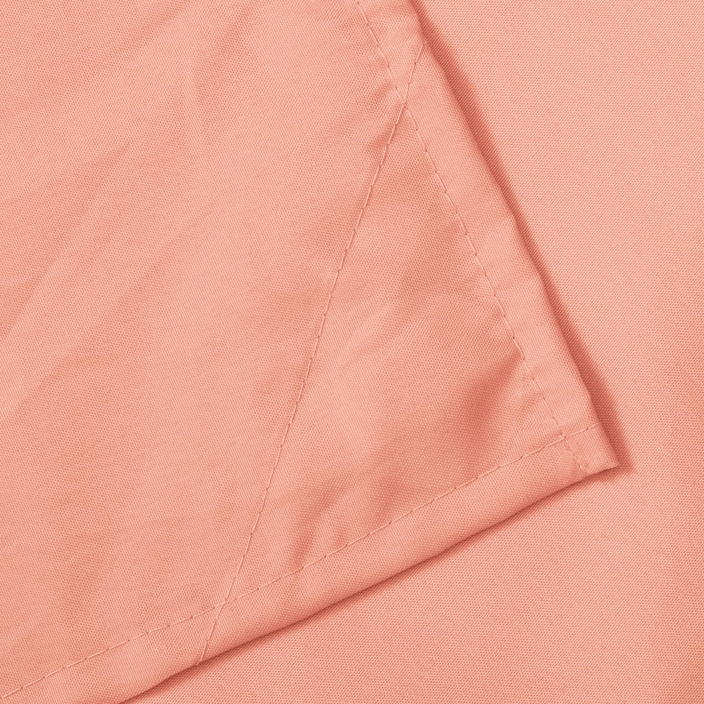 N&Y HOME Fabric Shower Curtain or Liner with Magnets, Coral