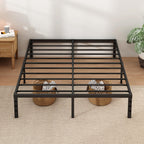 NEW JETO Metal Bed Frame,Queen Size Bed Frame with Storage Space,14 Inch