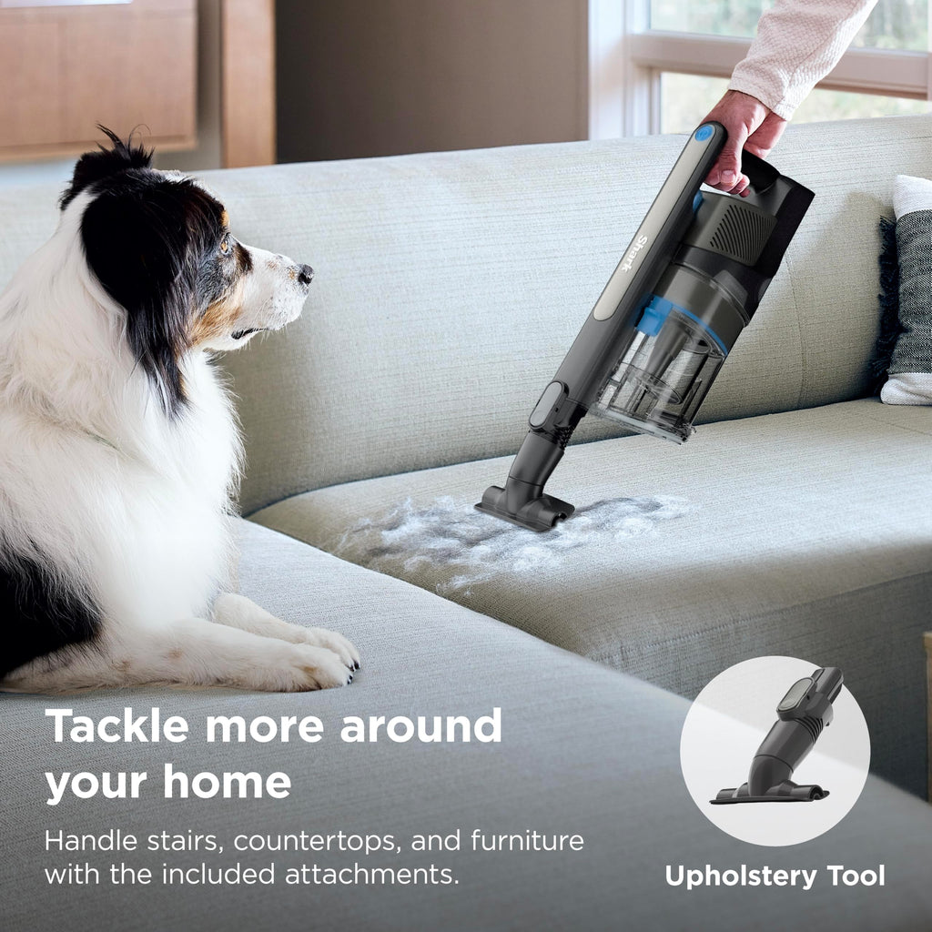 Shark Pet Cordless Stick Vacuum, 40-Min Runtime, Lightweight, Grey, IX141