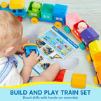 Play-Act Learning Toys for 1 2 3 Years Old, Counting, Matching & Sorting Montessori Learning Farm Train Including 9 Farm Animals, Birthday Gift for Baby Boys Girls