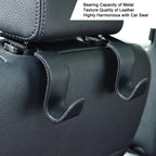 4-Pack Car Headrest Hooks Holds 55lbs Seat Storage Organizer for Bags