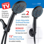 AquaCare 8-mode High Pressure Handheld Shower Head with 2-mode Power Wash