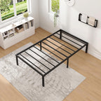 NEW JETO Metal Bed Frame,Queen Size Bed Frame with Storage Space,14 Inch