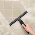 dancemoon JustHang Shower Squeegee with Built-in Hook, 10-Inch Black