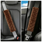 Amooca 2 Pack Seat Belt Covers Soft Shoulder Pad for Cars & Backpack