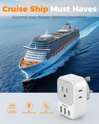 TESSAN European Travel Plug Adapter 2 Pack, Type C Plug