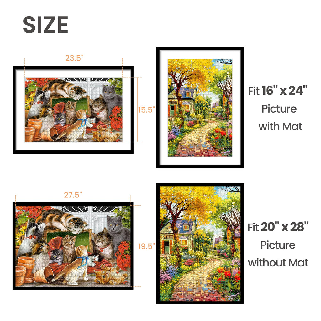 upsimples 8x10 Picture Frames, Gallery Wall Frames Set of 5, Black