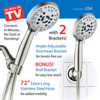 AquaCare 8-mode High Pressure Handheld Shower Head with 2-mode Power Wash