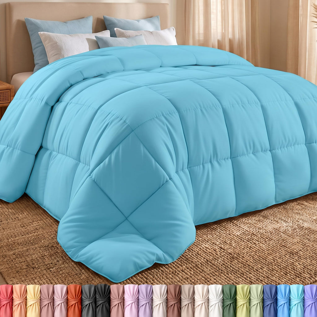 Utopia Bedding Queen Comforter, Duvet Insert, White, 88 x 88 Inches
