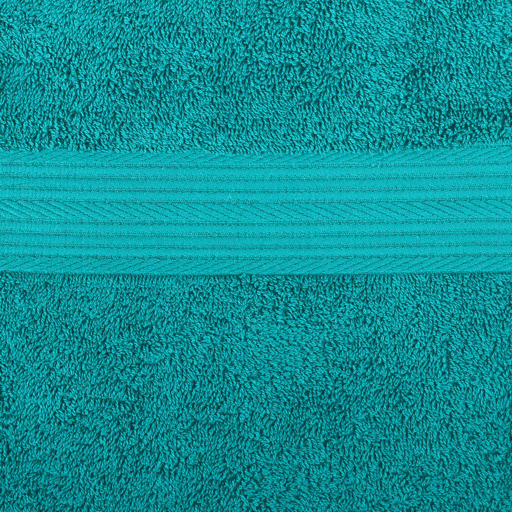 Amazon Basics Fade-Resistant 100% Cotton Bath Towel, 30"x54", Teal Green, 2-Pack